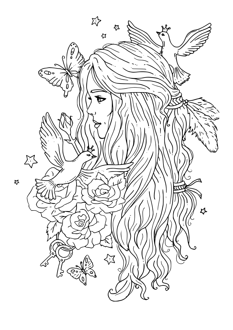 New coloring page: A Princess